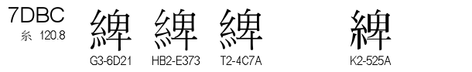 U+7DBC